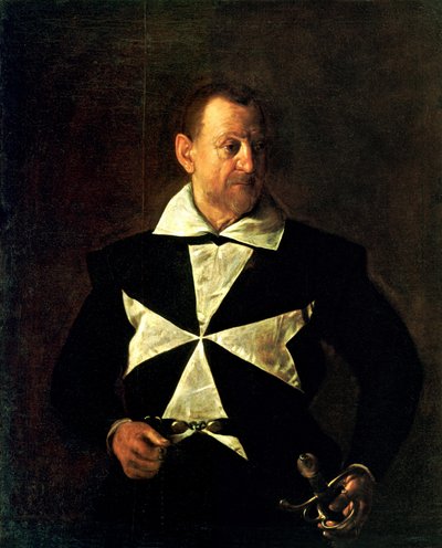 Portrait of Fra Antonio Martelli by Michelangelo Merisi Caravaggio